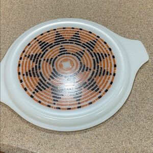 Lid Only -Pueblo Design for Pyrex 2 1/2 Quart Casserole Dish
